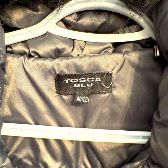 Real fur trim long winter jacket - Picture 2 of 5